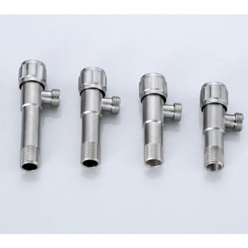 Faucet Long Angle Valve SUS 304 Water Angle Valve 2 Way Valve Diverter Toilet Valve Control Bathroom Kitchen Accessories