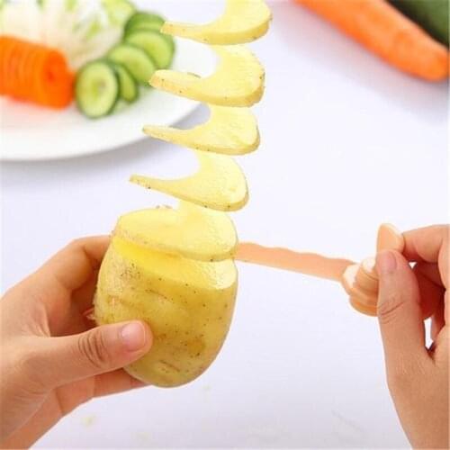 Magic Manual Potato and Carrot Spiral Slicer Vegetables Cutting Models Spiralizer Kitchen Accessories Tools