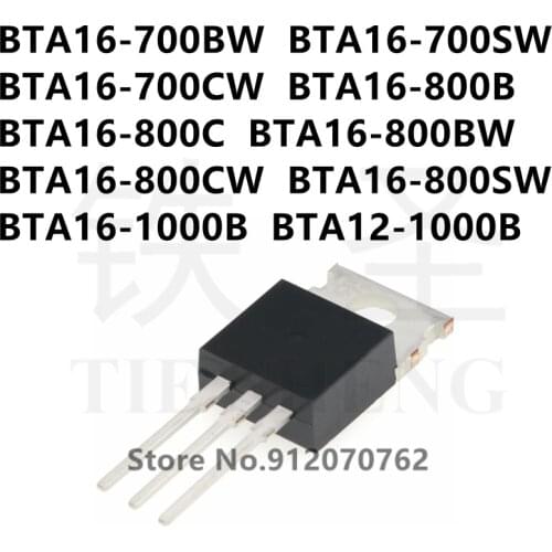 10PCS BTA16-700BW BTA16-700SW BTA16-700CW BTA16-800B BTA16-800C BTA16-800BW BTA16-800CW BTA16-800SW BTA16-1000B BTA12-1000B