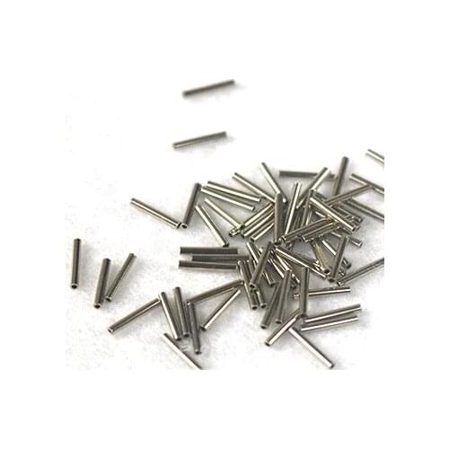 100pcs/lot Fishing stainless steel fishing line sleeve copper tube fishing accessories fishing line tube 1.0mm~2.8mm