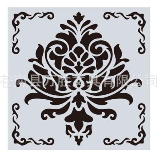 15*15 DIY Craft Layering Mandala Stencils For Wall Painting Scrapbooking Album Decorative Paper Cards spray painting tools