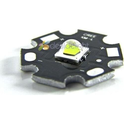 5pcs Cree XLamp XM-L2 XML2 T6 Cool White 1052 Lumen Led Emitter Light with 20mm Star Board For flashlight Free Shipping