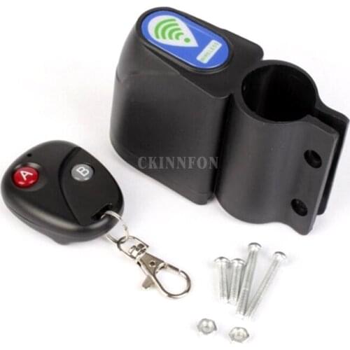 200Pcs/Lot Professional Anti-theft Bike Lock Cycling Security Lock Wireless Remote Control Vibration Alarm 110dB Bicycle Alarm