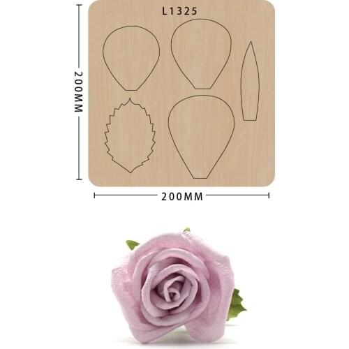 Wine Glass Rose Wood Moulds Die Cut Scrapbook Diy Handmade Crafts Making Decor Supplies Dies Template