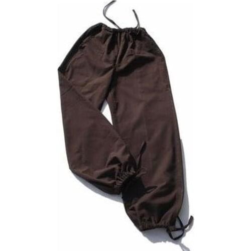 Black/blue/coffee/gray high quality male pure cotton tai chi trousers kung fu pants men martial arts trainig bloomers