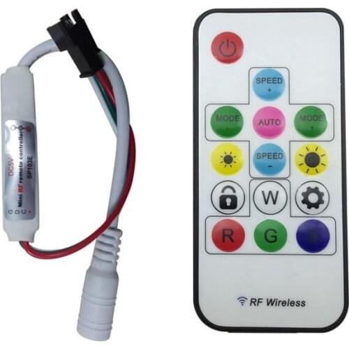 DC5-24V 316 Kinds Effect 2048 Pixels LED Mini RF Remote Controller for Digital Pixels LED Strip Light