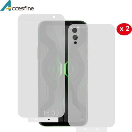 9D Front & Rear Hydrogel Film for Xiaomi Black Shark 2 Pro HD Screen Protector Soft Full Cover Film Not Glass
