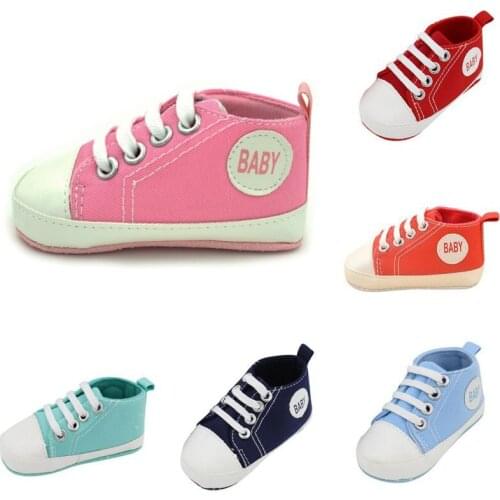 Toddler Canvas Classic Sports Sneakers Infant Soft Sole Anti-slip Baby Shoes New Newborn Baby Boys Girls First Walkers Shoes