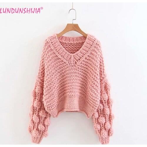 Женские пуловеры с V-образным вырезом LUNDUNSHIJIA China At AliExpress