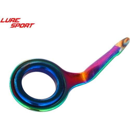 LureSport 8-20PCS Rainbow Frame Blue Ring MK mini micro guide sensitive Fishing Rod Building component Repair DIY Accessory