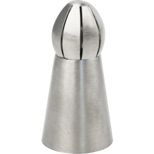 1pc stainless steel russian sphere ball nozzles for cream cake cupcake decoration