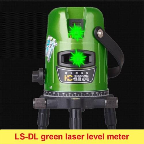 1pc Self- Leveling Cross Green Laser Level 8 lines 360 Degree Function Laser power 10 MW Detector Laser