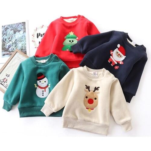 2019 new spring autumn Girls Kids Boys Plush soft warm sweater comfortable cute baby Clothes Children Clothing