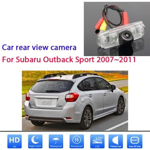 Car Reverse Parking Camera For Subaru Outback Sport 2007 2008 2009 2010 2011CCD HD Rear View Camera Waterproof high quality RCA