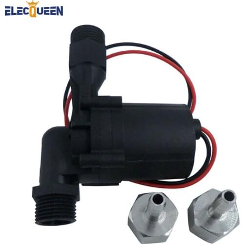 DC 12V&18W Food grade Homebrew Pump Hot Water Circulation Brewing BSP1/2" Water Pump No Noise with 1/2 inch Barb Fitting