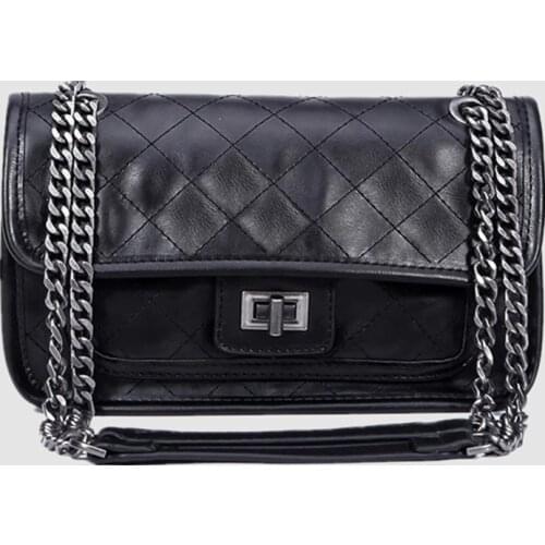 Metal Chain stray bag Crossbody Pack Women Purse Branded Womens Shoulder Bags Quilted chain Clutch Bags Quality Leather Bolsos