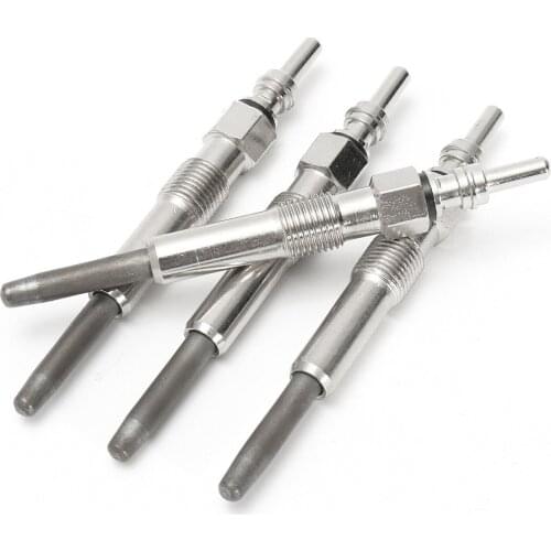 New 4PCS/Set Glow Plugs Dual Coil Glow Plug 1.9 TDI For VW Golf Jetta Beetle 1997-2004 DRX00059 Sliver Metal N10140103 N10140102