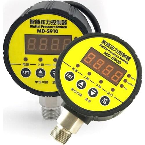 1PCS MD-S910 Intelligent Digital Vacuum Gauge Pressure Controller 24VDC 220VAC 380VAC