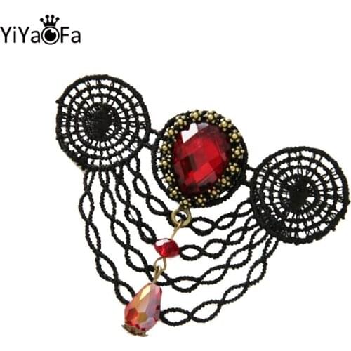 YiYaoFa Handmade Vintage Brooch Buckle Clothing Accessories Retro Gothic Jewelry Women Party Jewelry Corsage YBR-14