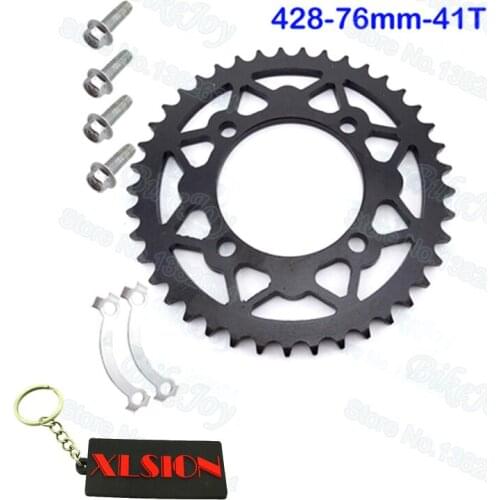 Rear Sprocket 428-76mm-41T Tooth For CRF XR 50 KLX110 SDG SDG SSR Coolster Thumpstar Pit Dirt Bikes Motorcycle