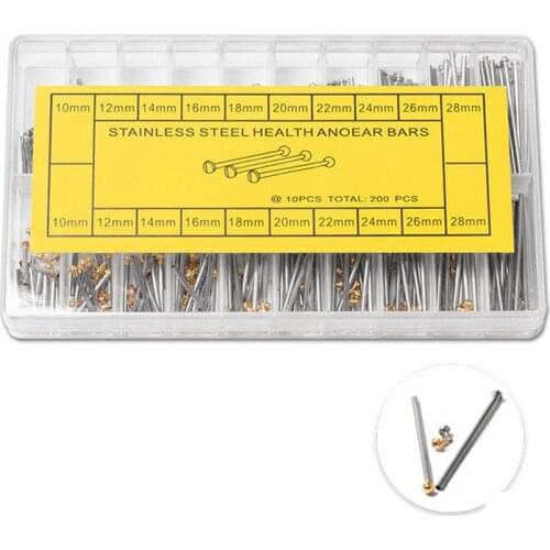 200PCS / 1Set High Quality Watch Parts Stainless Steel HEALTH ANOEAR BARS Watch Repair Part - 73101