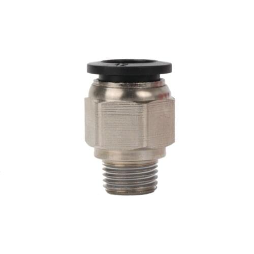 1/8" 3/8" 1/4" 1/2" BSP Male Thread Brass Nickel Plated Pneumatic Pipe Fitting Quick Connector Fit Tube OD 4mm 6mm 8mm 10mm 12mm