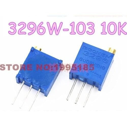 10PCS 3296W-103 10K Adjustable precision potentiometer