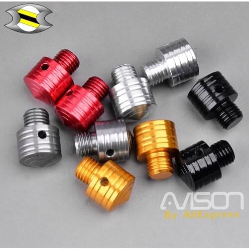 2Pcs Universal Motorcycle Mirror Adapters Side Mirror Bolts Screws for NMAX 125 150 155 2015-2018