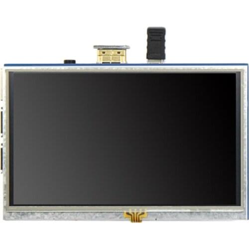 5 Inch 800X480 LCD Monitor Resistive Contact Screen For Raspberry Pi 3B+/4B Touchscreen USB Interface