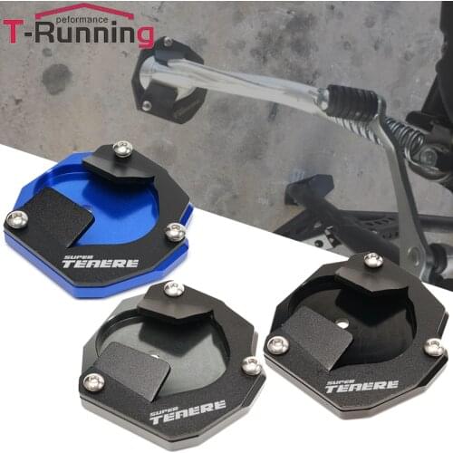 For yamaha xt1200z super tenere 1200 2014-2021 2019 2020 Motorcycle CNC Aluminum Side Stand Extension Foot Enlarger Pad