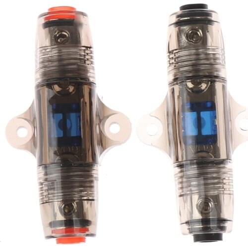 Car Audio Refit Fuse Holder 8 Gauge 60A DC 12V Car Stereo Audio Circuit Breaker Inline Fuse For Cars Vehicle Automobiles