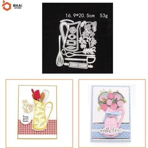 Flower Vase Metal Cutting Dies Stencil DIY Cards Stencils Photo Album Embossing Paper Making Scrapbooking Knife Mold 2021 New