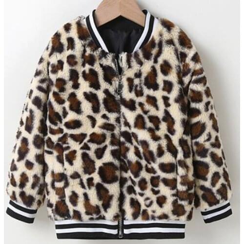 Baby Girls leopard spring autumn Jackets Zipper Baby Kids Coats Jacket Outerwear New