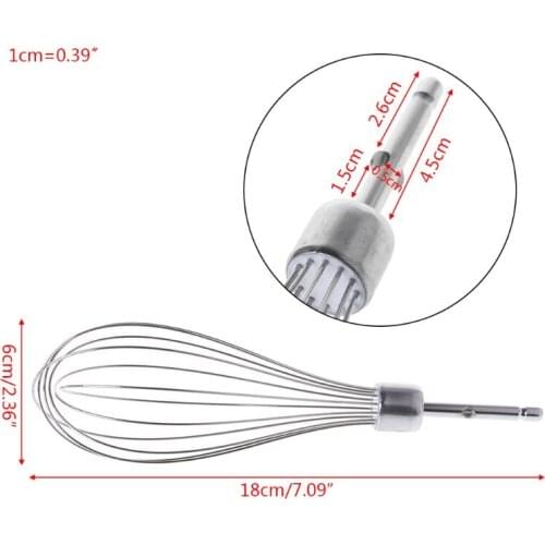 Electric Egg Beater Accessories Frother Mixer Whisk Stainless Steel Kitchen Tool 425C