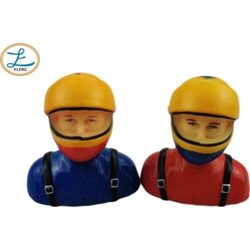 FLFRC 1/6 Pilot L66XW40XH69MM 26g Hand Painted for RC Airplanes Model Plane Aircraft Warbird Sport Jet Car Boat Drone Toy Driver