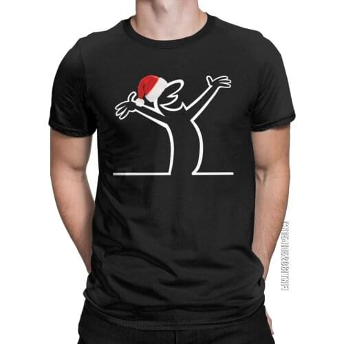 La Linea Christmas T Shirt Mens 100% Cotton Leisure T-Shirts Crew Neck Santa Tee Shirt Classic Short Sleeve Clothes Adult