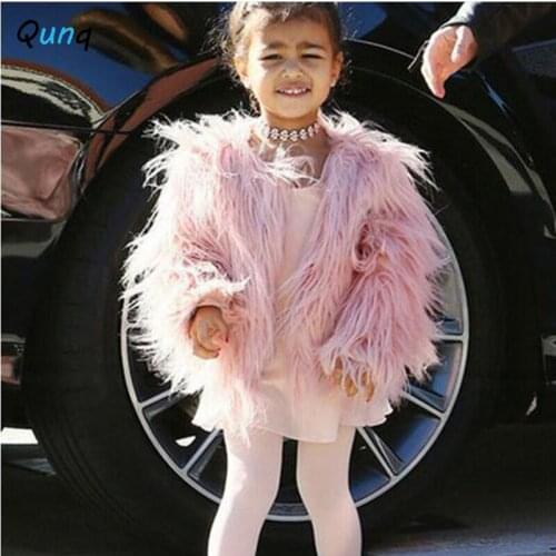 Faux Fur Girls Jackets 2020 New Fashion Thick Warm Autumn Winter Kids Coats for Girl Baby Toddler Children Outerwear Clothing