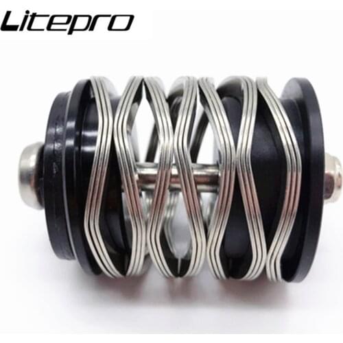 BMX Bicycle Modified Rear Shock For Brompton 3Sixty Spring Suspension Metal Folding Bike Shocks Absorber