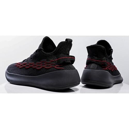 Men Casual Shoes 2020 Sports Casual Shoes Man Men Solid White Fashion Knitting Mens Slip On Leisure Black Comfortable Breathable