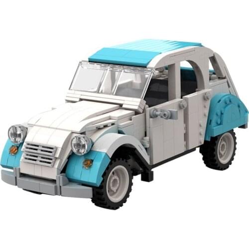 MOC Multicolor 2CV Dolly Car Building Blocks Kit Collection Assemble Vehicle Model Idea Education Toy For Children Birthday Gift