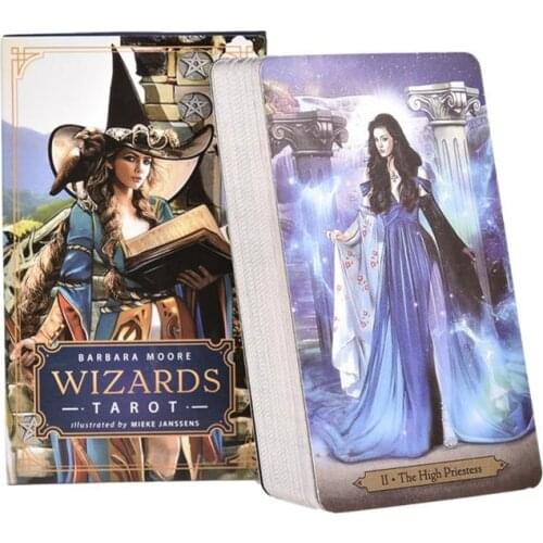 78 Cards Set Sorcerer Oracle Cards Magical Tarot Cards Party Entertainment Desk Game Cards With English Guidebook