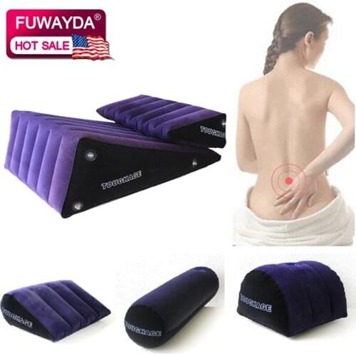 Inflatable pad Lumbar Support Back Massager Waist Cushion Pillow For Chairs in the Car Seat Pillows Home Office Relieve Pain