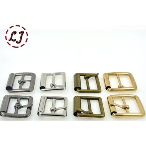 2015 New 20pcs/lot 20mm(0.8in) gold silver bronze iron pipe Square alloy metal shoes bags Belt Buckles DIY sew accessory