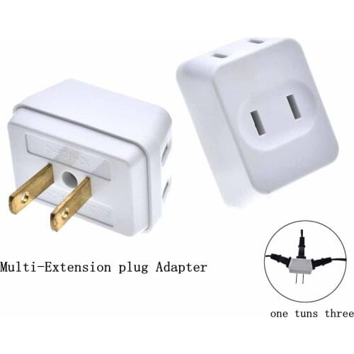 New US Mini Outlet Power Converter Charger Wall Socket Adapter Travel Splitter Converter Socket One To Three Power Conversion