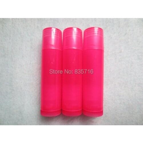 Free Shipping 50 PCS/LOT 5ML empty lipstick tube,DIY red plastic lip tube, cosmetic sample points bottling HZ04