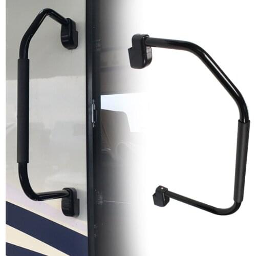 RV Door Armrest Caravan Recreational Vehicle Rotatable Folding Armrest Camper Door Car Auxiliary Handle