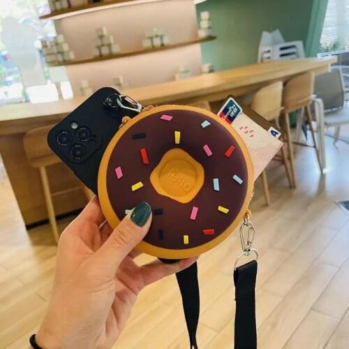Donuts For Samsung Galaxy S6 S7 Edge S8 S9 S10 S20 S21 Ultra FE Note 8 9 10 lite 20 Plus Wallet Bag Soft TPU Case