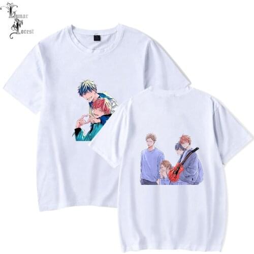 GIVEN Printing T-shirt Summer Fashion Round Neck Short Sleeve Popular Japanese Anime Streetwear Plus Size