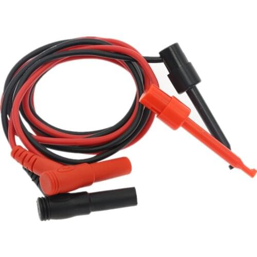 1pair Banana Plug To Test Hook Clip Probe Cable For Multimeter Test Equipment