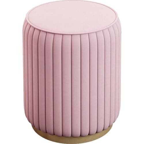 Nordic minimalist home door change shoe stool luxury living room small round stool bedroom dressing stool chair